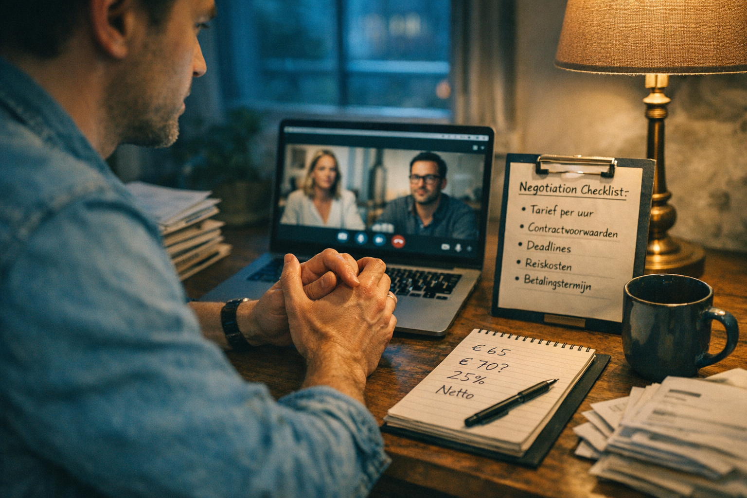 Contract voorwaarden voor ZZP opdrachten