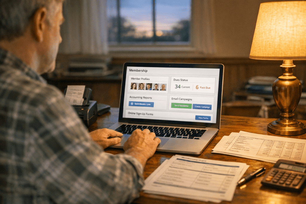 Welke software of tools zijn het meest geschikt voor ledenadministratie bij een vereniging (met koppeling aan boekhouding, e-mail en online inschrijvingen)?