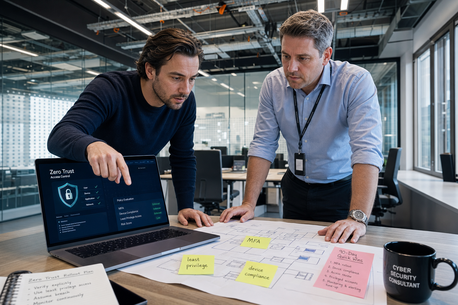 Zero Trust implementatie in mkb IT beveiliging