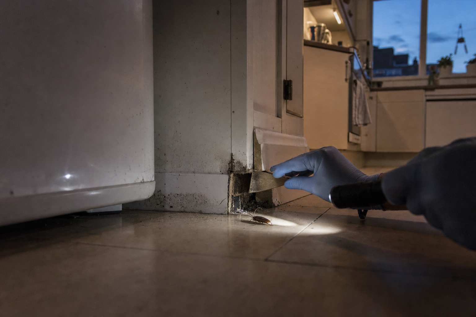 Kakkerlakken sporen in huis